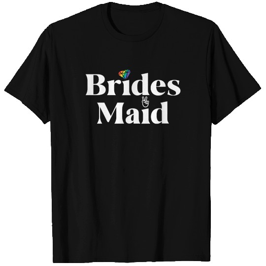 Brides Maid Lesbian Bachelorette Party Pride T Shirts