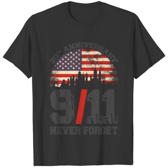 Never Forget 9 11 20 Anniversary Patriot Day 2021 T-shirt