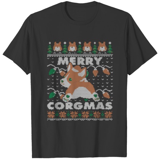 Merry Corgmas Christmas Corgi Dog Owner Rescuer Mo T-shirt