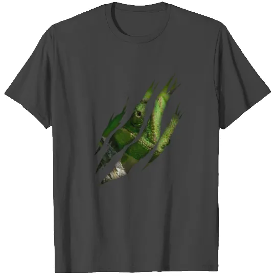 Chameleon Torn Art Animal Lizard T Shirts