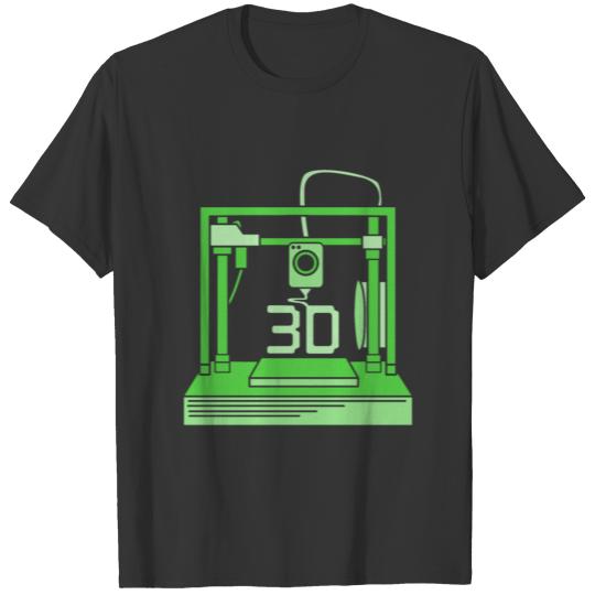 3D Printer Machine 3D Printing For Men T Shirts