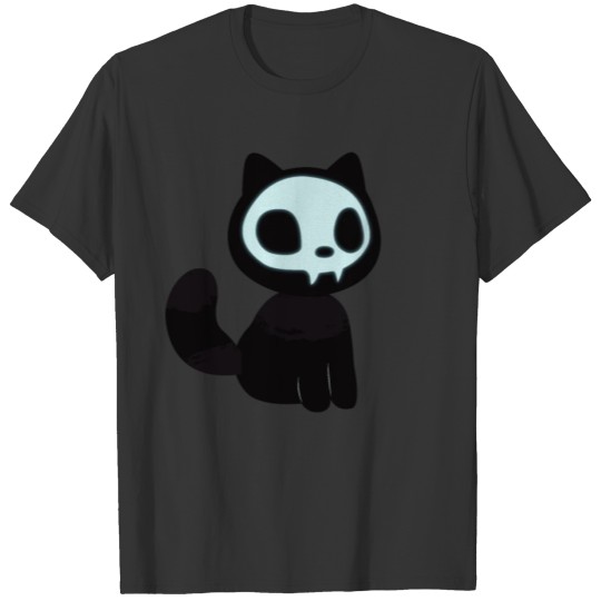Black Cat - Halloween Kitten As A Vampire - Horror T-shirt