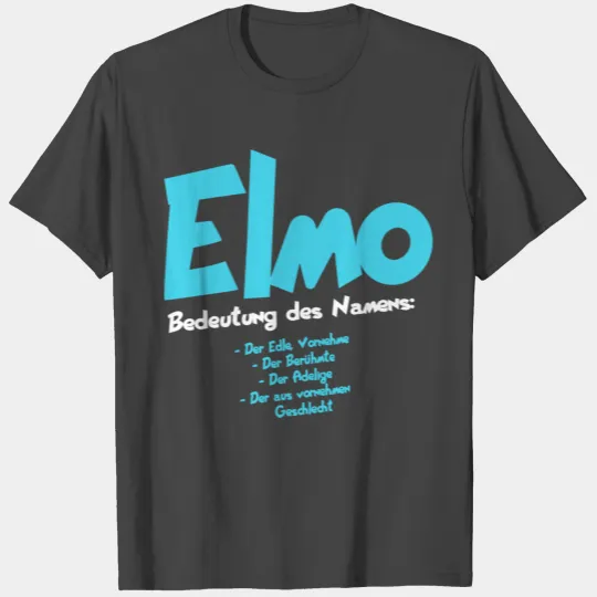 Elmo name meaning, Elmo first name, Elmo gifts, T Shirts