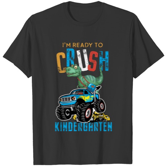 Welcome Back To School Dinosaur Dino Truck kinderg T Shirts
