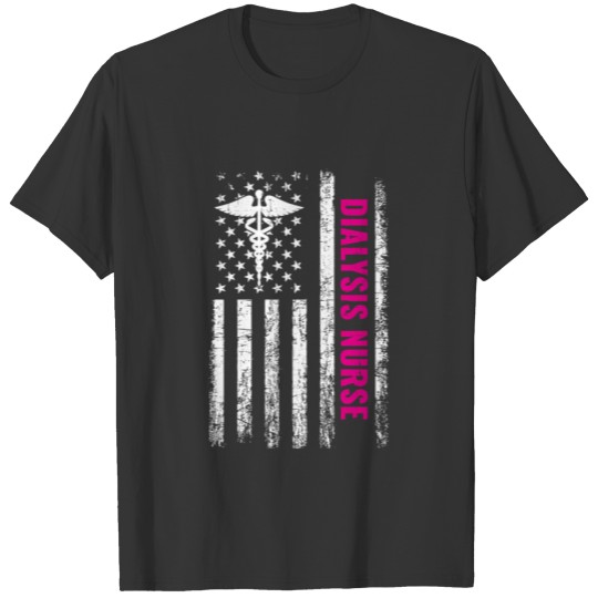 Dialysis nurse American Flag, dialysis nurse T-shirt