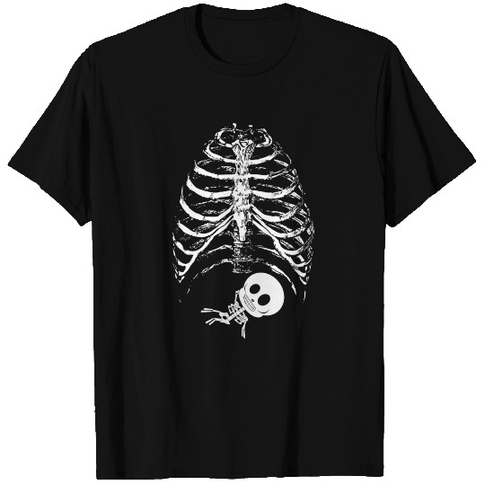 pregnant mom Skeleton Rib Cage T Shirts