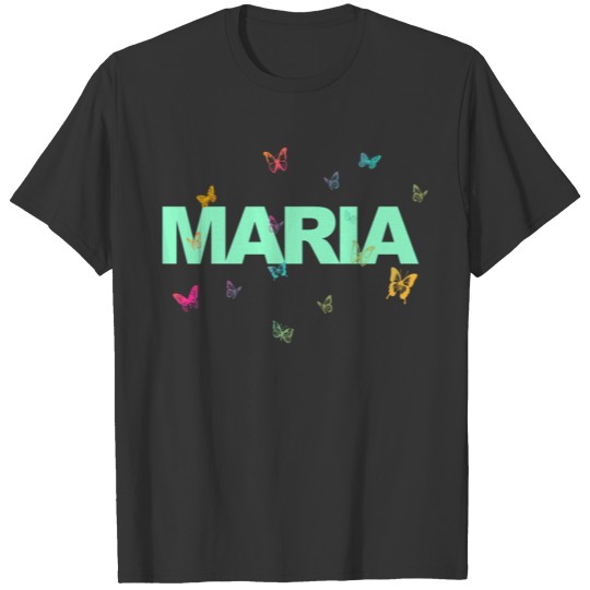 Maria - Beautiful name with butterflies for Girls T-shirt