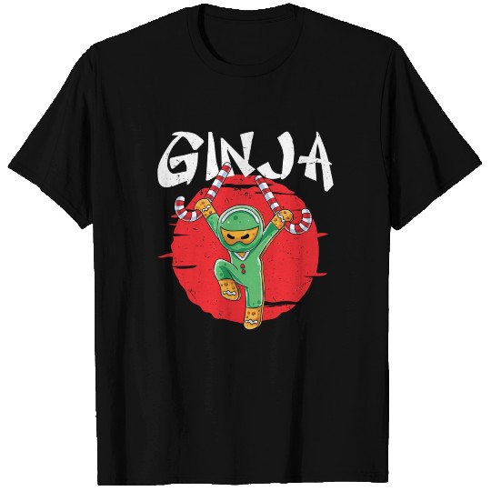 Ginja Ninja Ninjabread Man Gingerbread Christmas T Shirts
