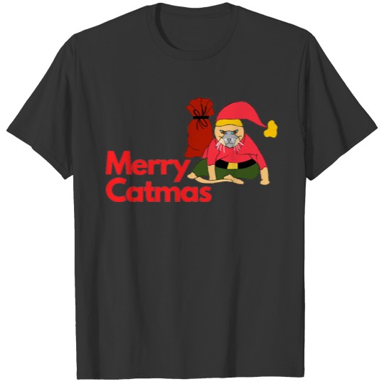 Merry Christmas - MerryCatmas - Cat Lovers T Shirts