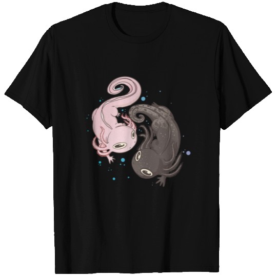 Axolotl Ying Yang T Shirts