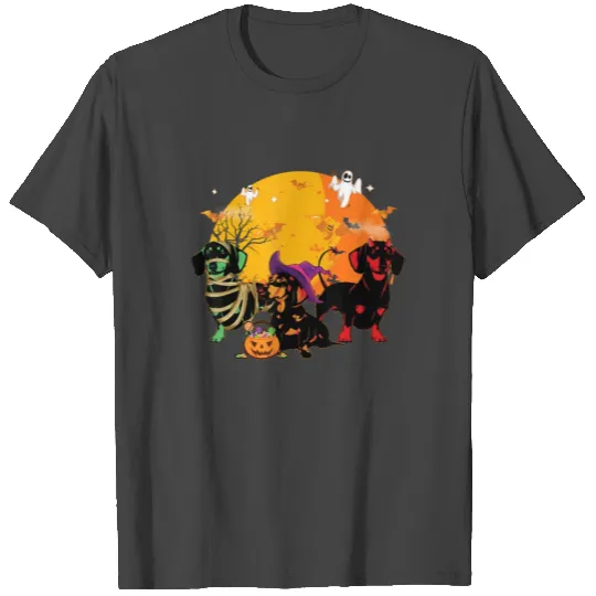 Dachshund Dog Halloween Costume Funny Dog T Shirts