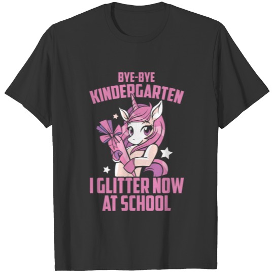 Bye Bye Kindergarten Cute Unicorn Back to School T Shirts