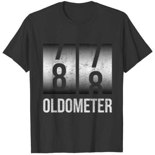 Oldometer 88th Birthday Gift 88 Year Old Bday T-shirt