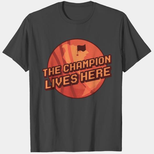 The Champion Lives Here in the City Milwaukee T Shirts