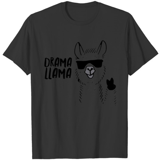 Drama Llama Design Black For Actors And Drama Teac T Shirts