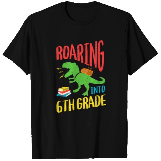 Welcome Back To School Cute Dinosaur 6th Grade T Shirts