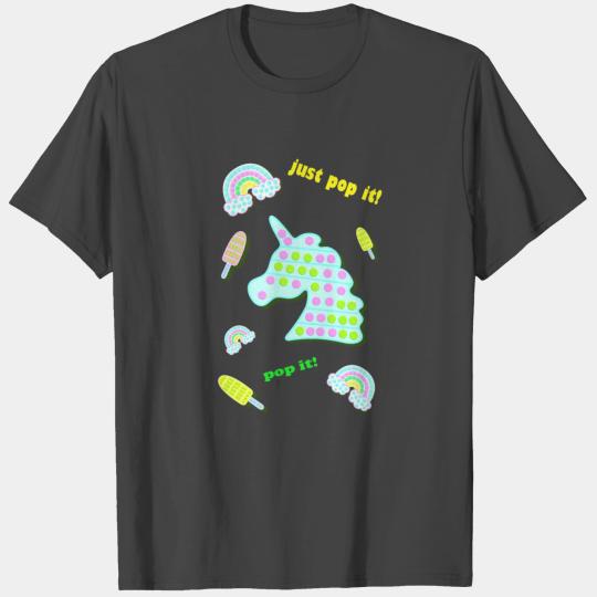 pop it, rainbow, unicorn, ice cream, T Shirts