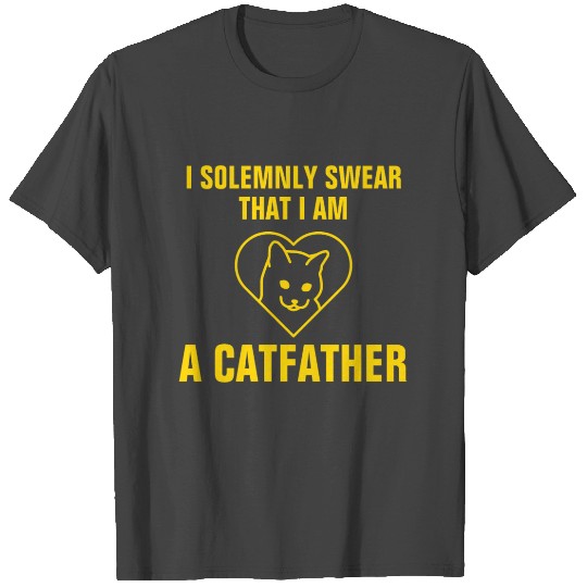 I solemnly swear that I am the catfather kitty cat T Shirts