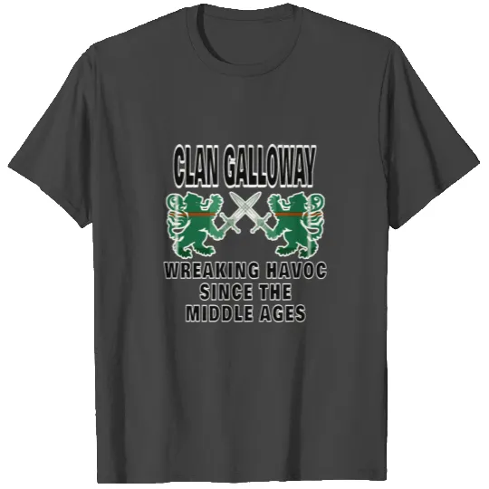 Galloway Scottish Tartan Scotland Family Clan Name T Shirts