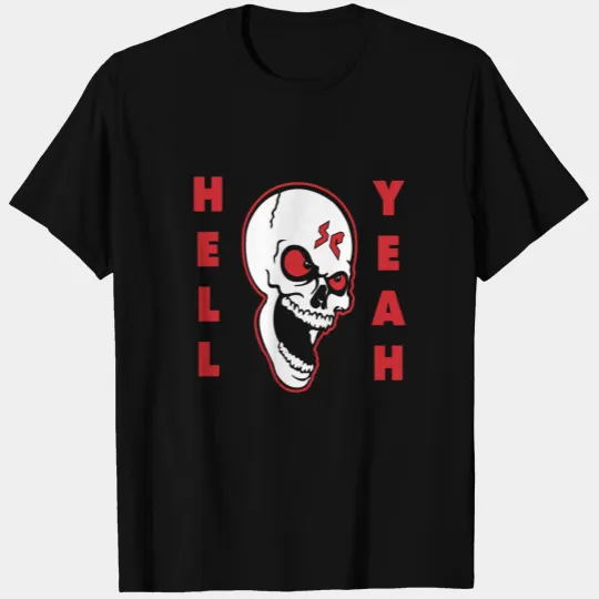 Wrestling Entertainment Stone Cold Steve Austin Hell Yeah Skull Graphi T Shirts