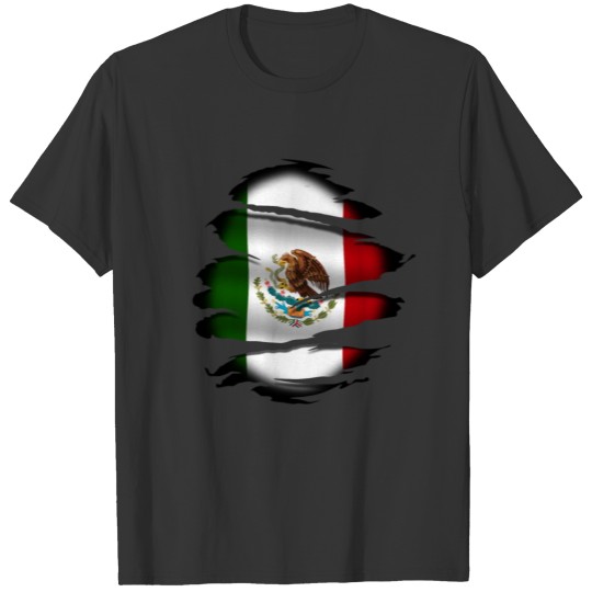 Mexico - broken flag - Tattoo T-shirt