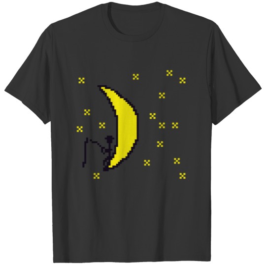 Man in the moon pixelart T-shirt