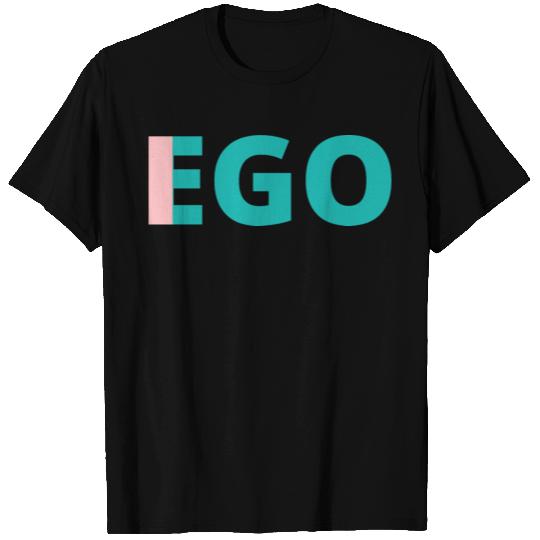 I in Ego Single Word Design Self Reflective T Shirts