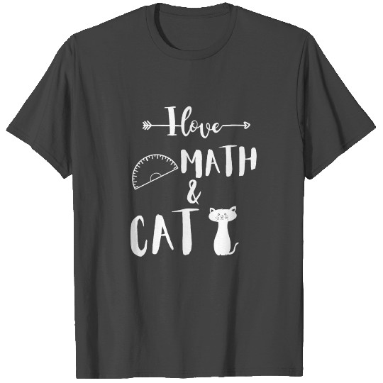 I love math and cat T Shirts