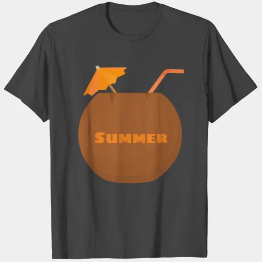 Summer Coconut Cocktail Drink T Shirts