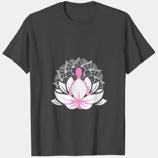 Mandala Lotus Asana Yoga Meditation Nirvana Gift T Shirts