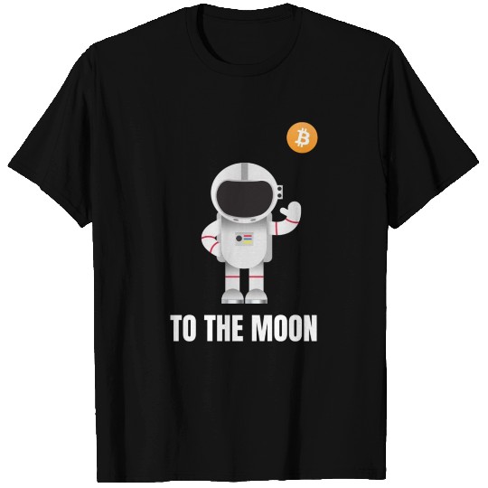 Bitcoin to the Moon Present BTC Gift When Lambo T Shirts