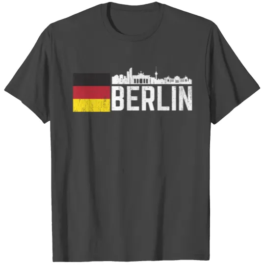 Berlin Flag Germany T Shirts