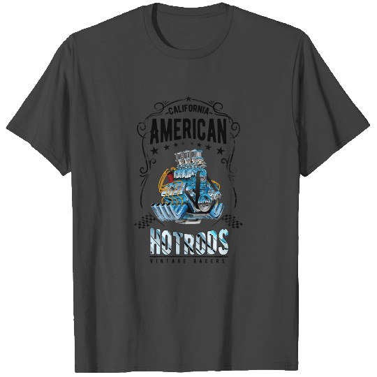 Hot Rod Racer Hotrod Racing Car Gift T Shirts