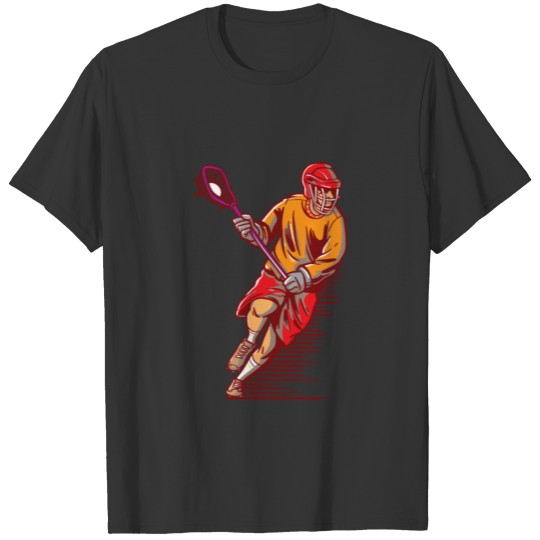 Sports Professional Lacrosse Player T-shirt