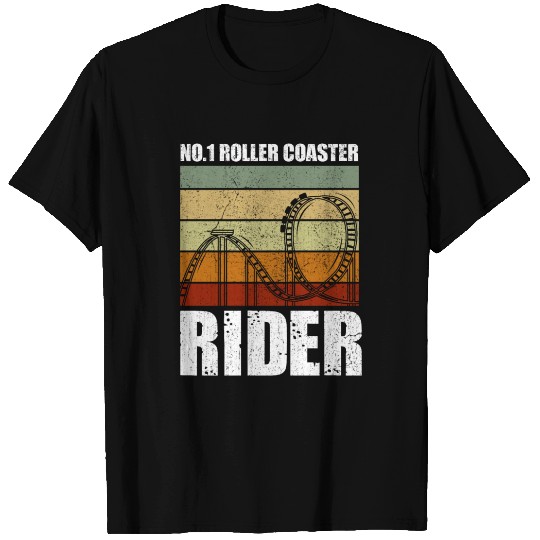 No. 1 Roller Coaster Rider Theme Park Adventure T Shirts