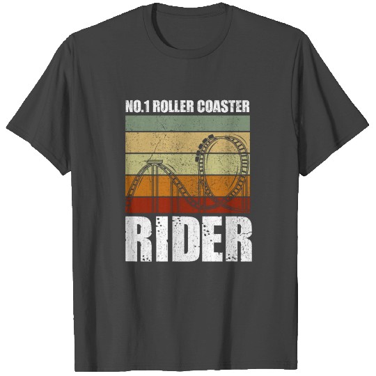 No. 1 Roller Coaster Rider Theme Park Adventure T Shirts