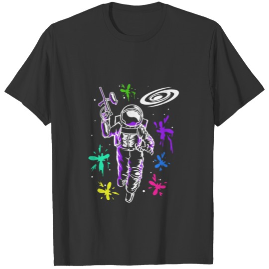 Astronaut Paintball Gear Funny Paintballer T-shirt
