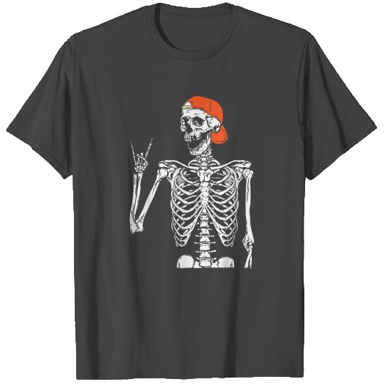 Rocker Skeleton Hand Rock On Costume Halloween T Shirts