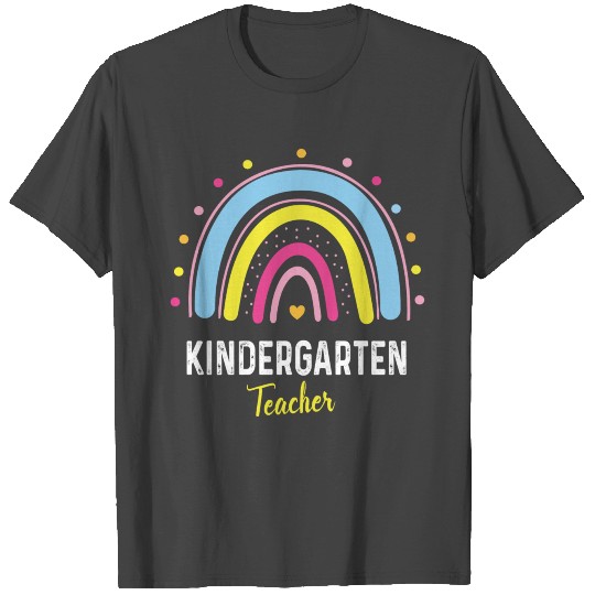 Kindergarten Teacher Rainbow Funny Teacher T Shirts