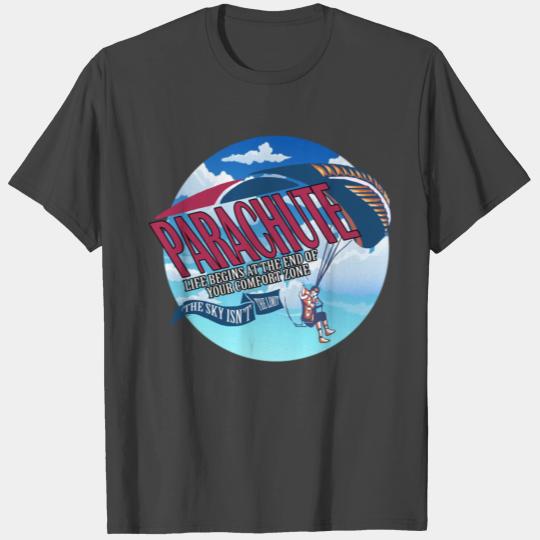 Parachute Skydiving Funny Parachuting American T Shirts