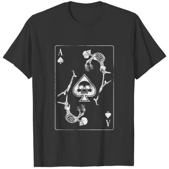 Ace Of Spades Card Goth Punk Shark Gambler Funny S T Shirts
