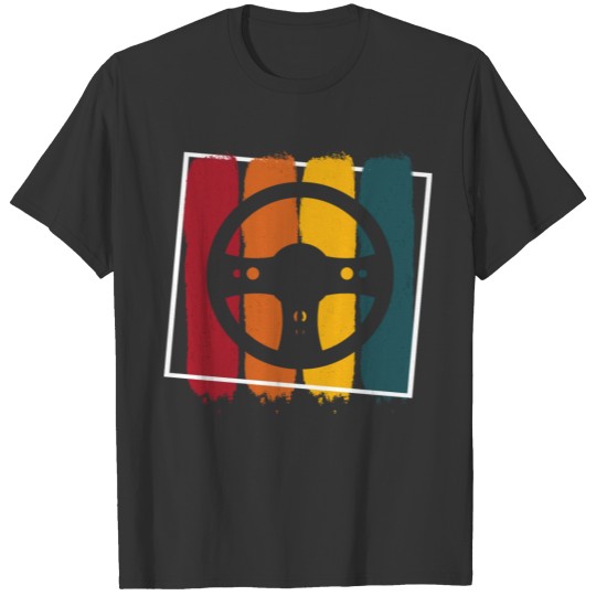 Driving wheel color palette T-shirt