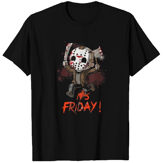 Funny Friday 13th Funny Halloween Horror Graphic T Shirts