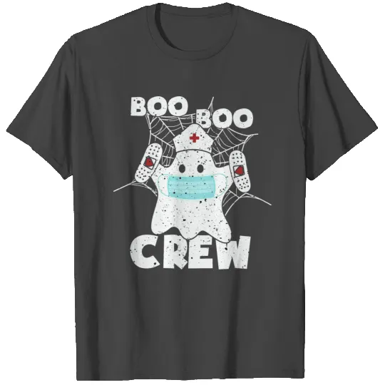 Boo Boo Crew Funny Nurse Halloween ghost costume T Shirts