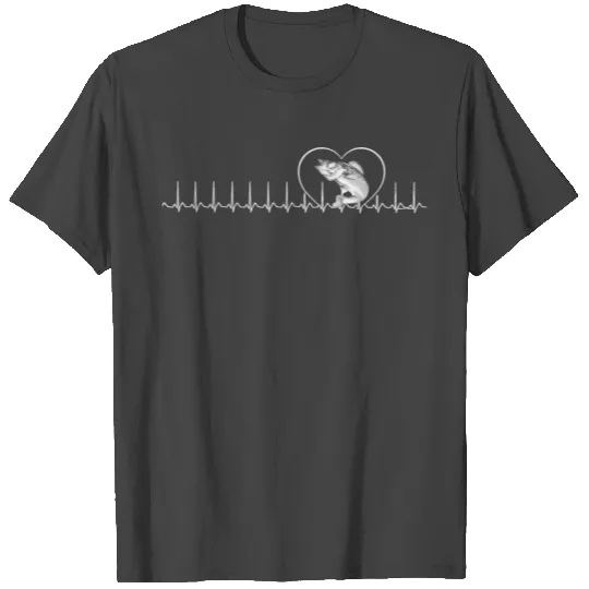 Walleye Fishing Heartbeat T Shirts