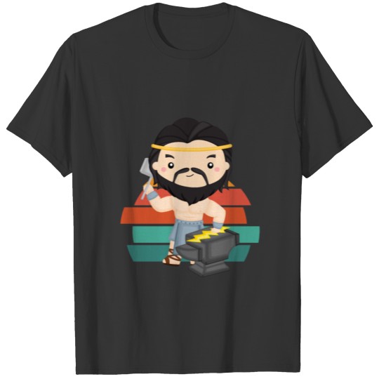 Retro Blacksmith Anvil Forge Farrier Hammer Gift T-shirt