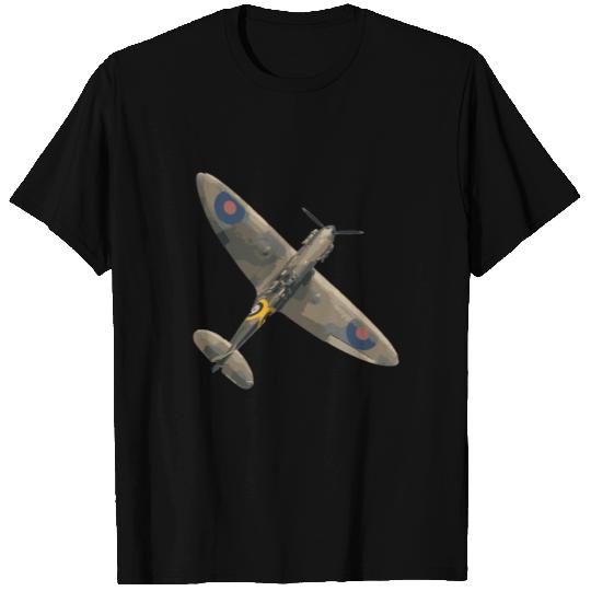 Spitfire Ww2 Raf Fighter Aircraft Submarine Planes T Shirts