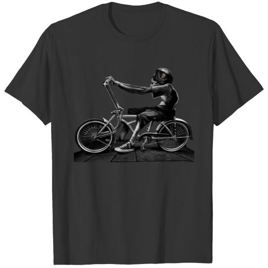 grim on low rider bicycle T-shirt
