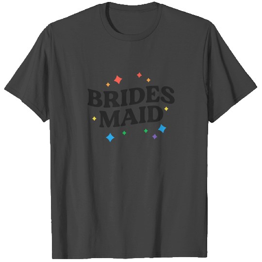 Brides Maid Retro Lesbian Bachelorette Party Gay T Shirts