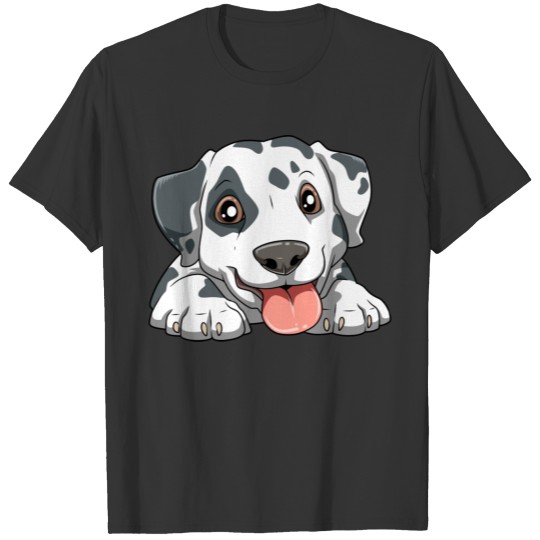 Cute Dalmatian puppy lying for a Dog owner T Shirts